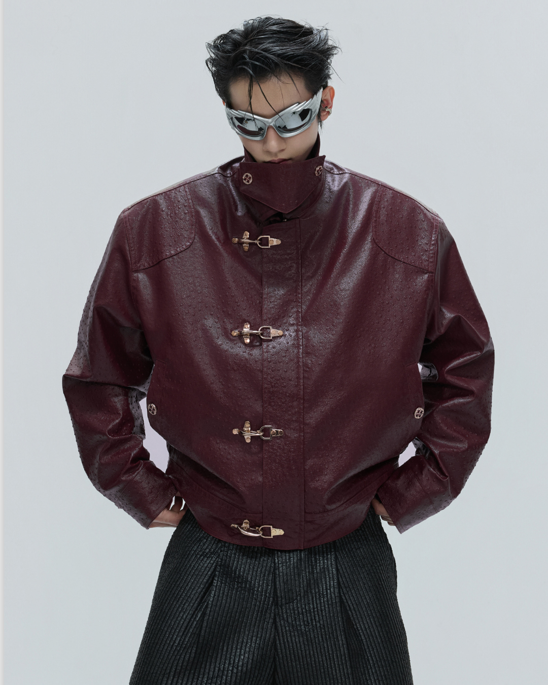 [ArguE CulturE] Dark Gate Metal Leather na2275