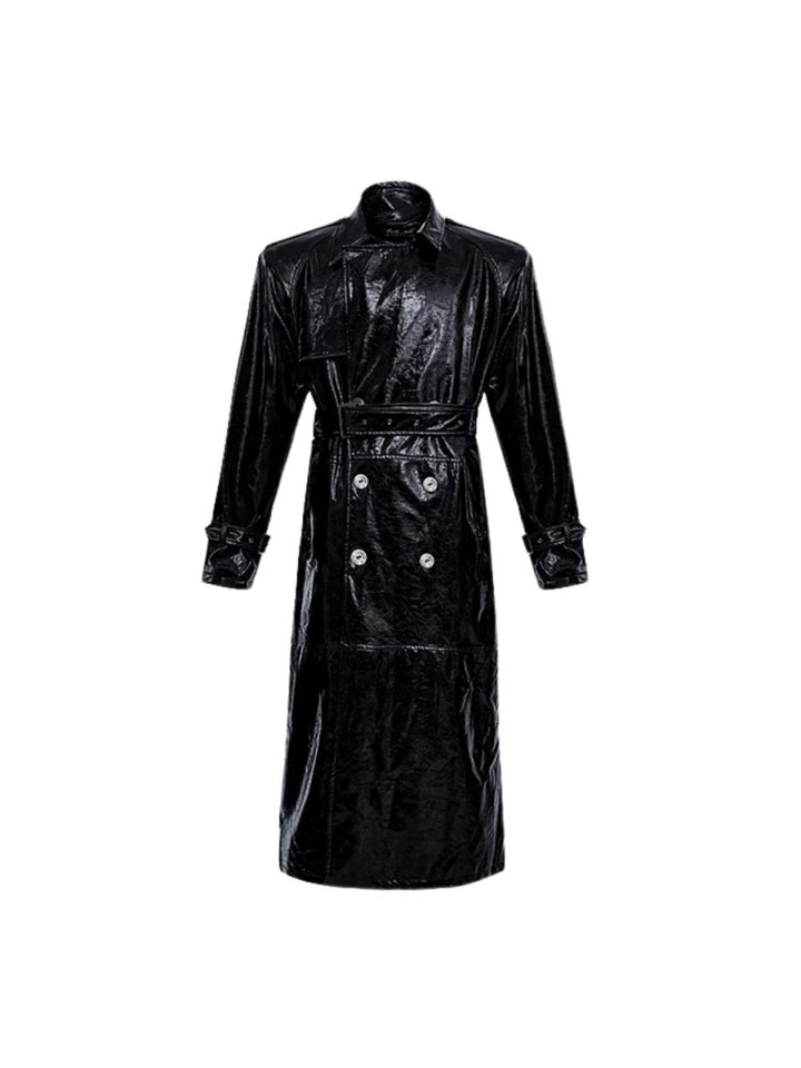 【CulturE】knee Length Trench Coat na1528