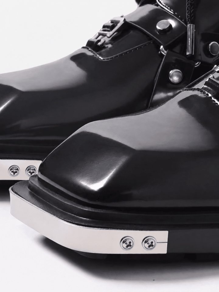 Square Toe Derby Leather Shoes na1046