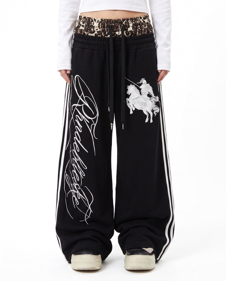 Graphic Track Pants na3058