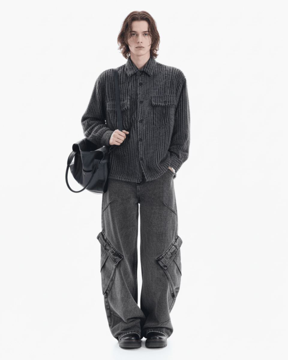 [MRCYC] Shadow Cord Overshirt na2215