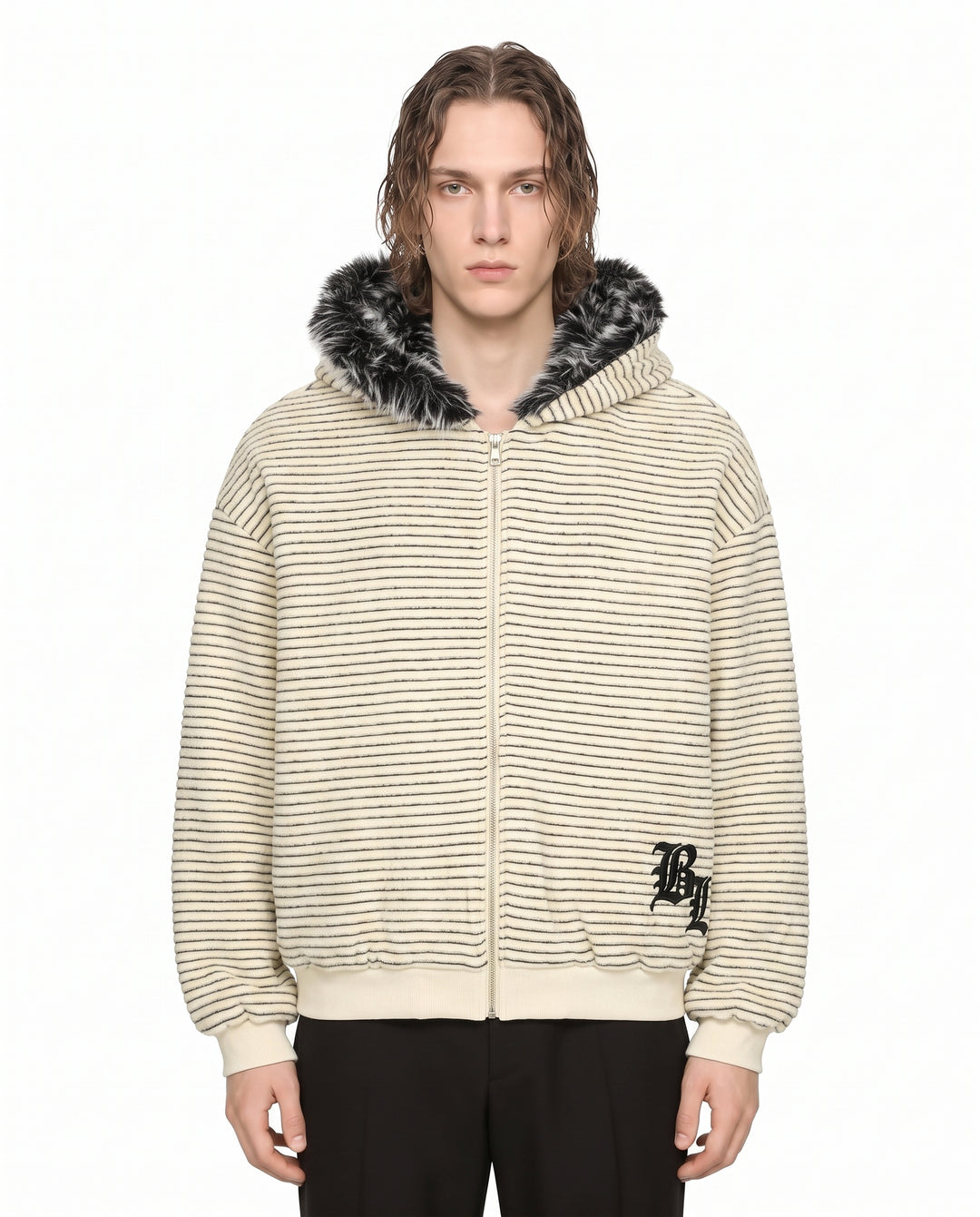 Fur Hooded Jacket na3088