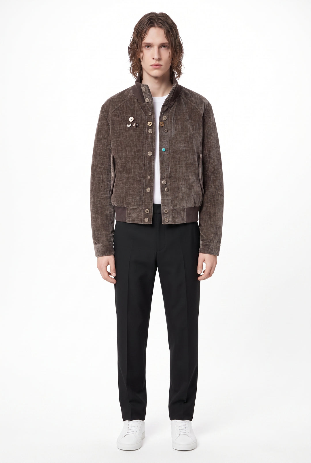 Velour Bomber Jacket na2875