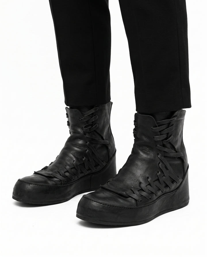 Leather Lace-up Boots na2964