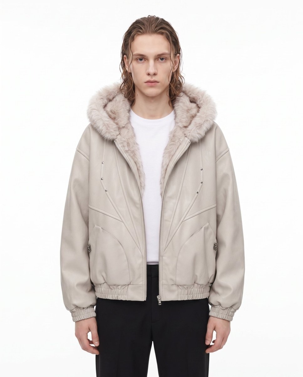Fur Hooded Jacket na3063
