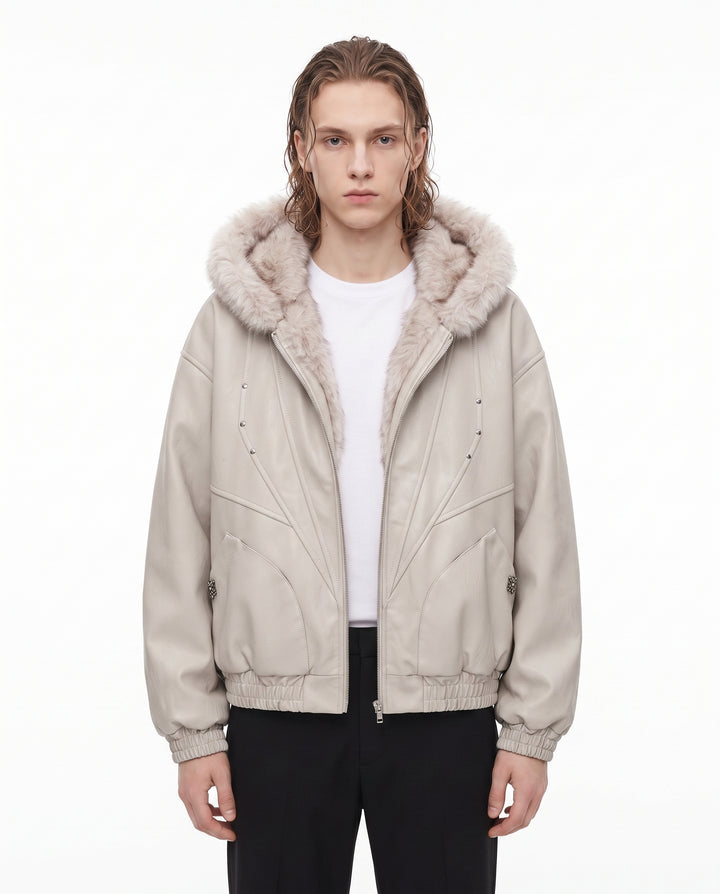 Fur Hooded Jacket na3063