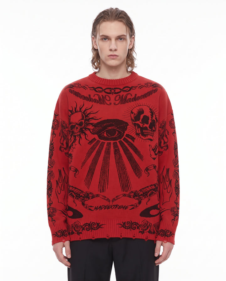 Graphic Knit Sweater na3241