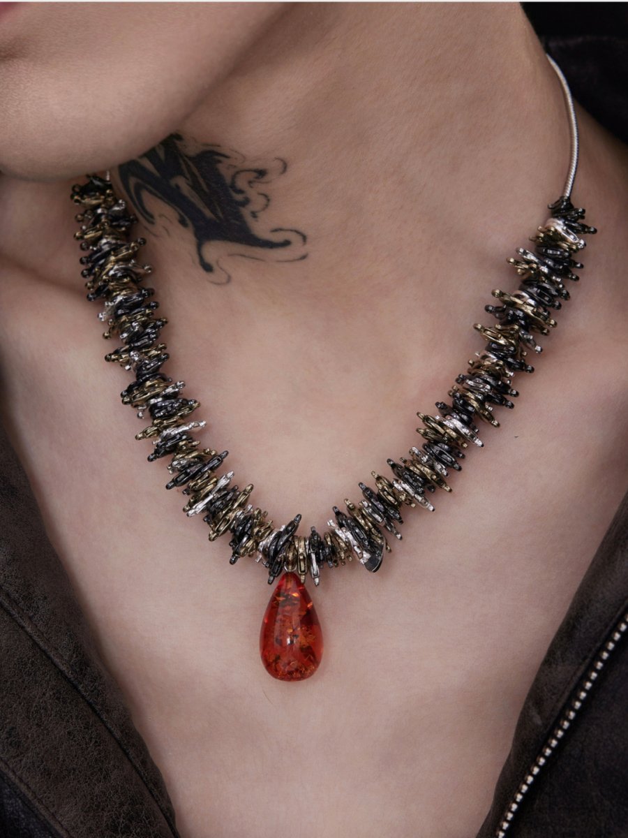 [Struc Ton] pendant punk necklace na1445