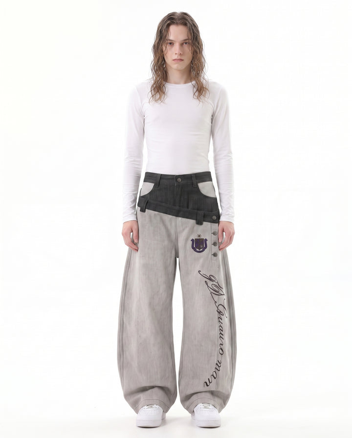 Wide Denim Pants na3074