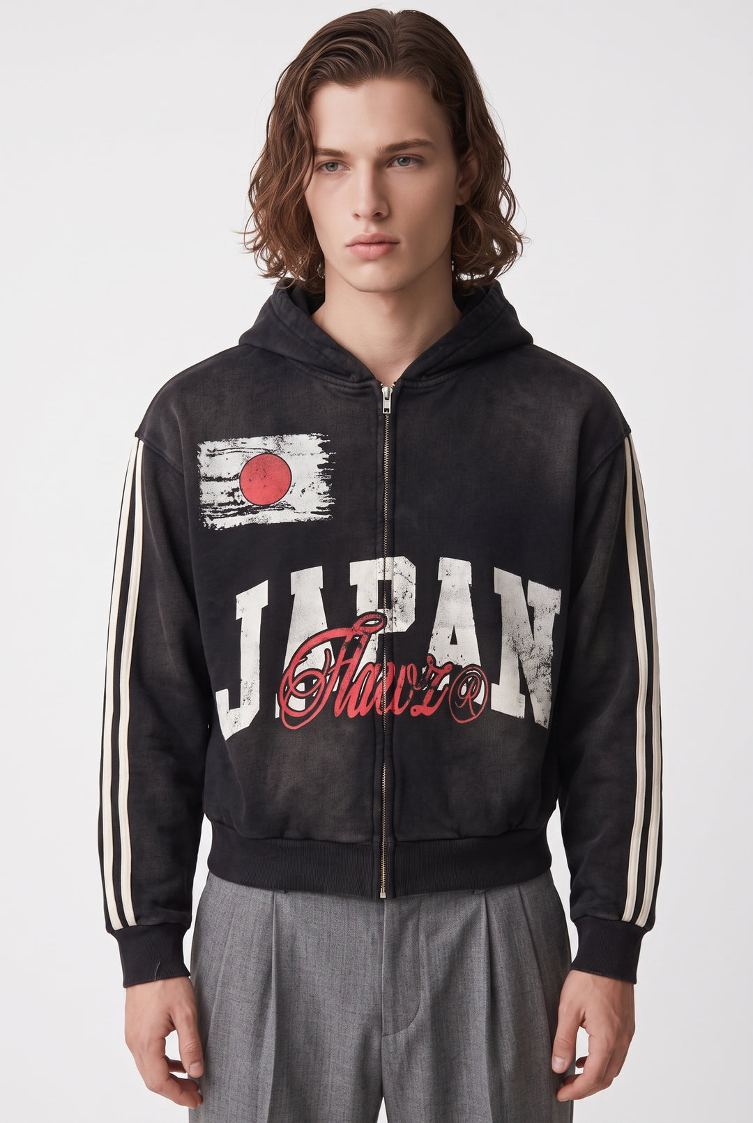 Graphic Zip Hoodie na2756
