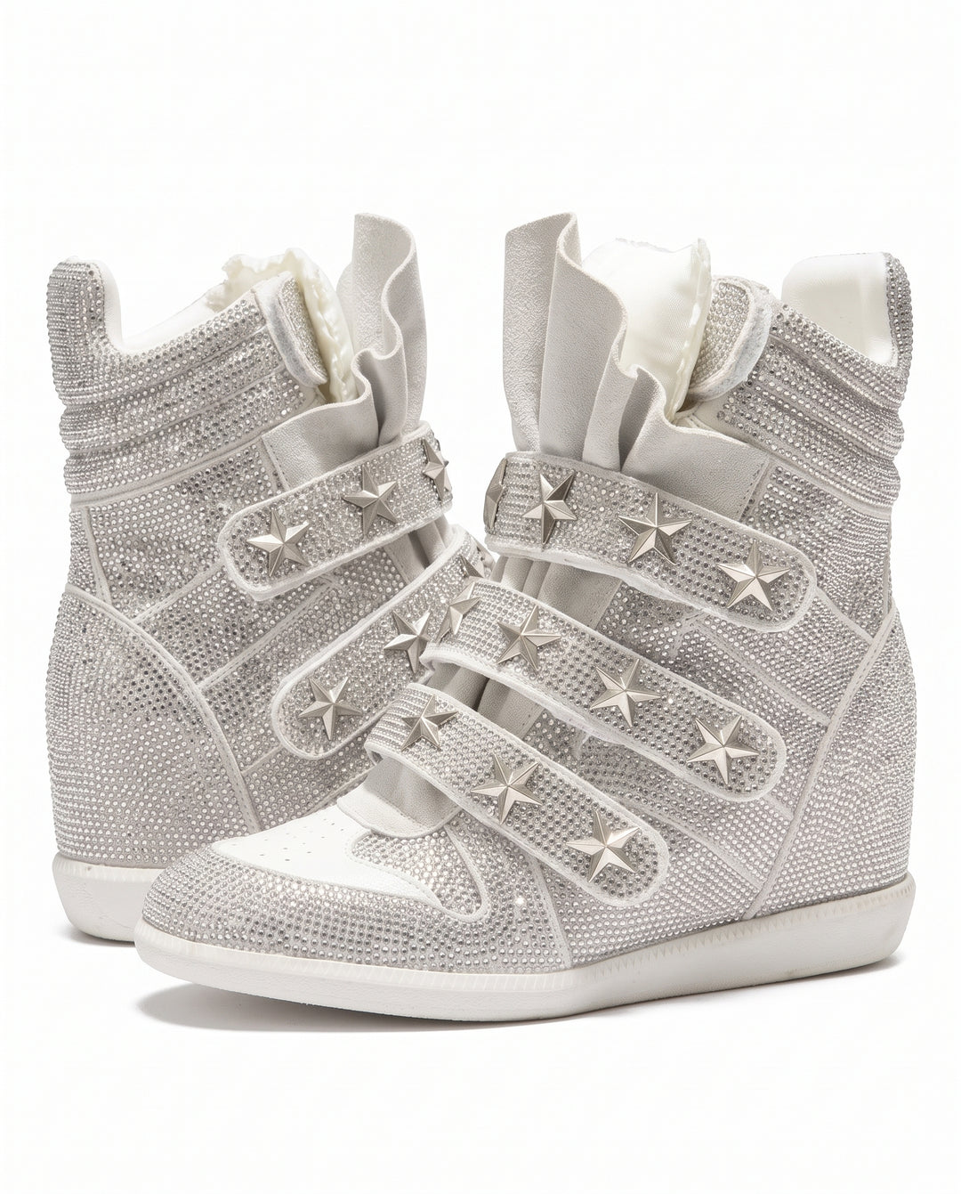 Studded Wedge Sneakers na3183