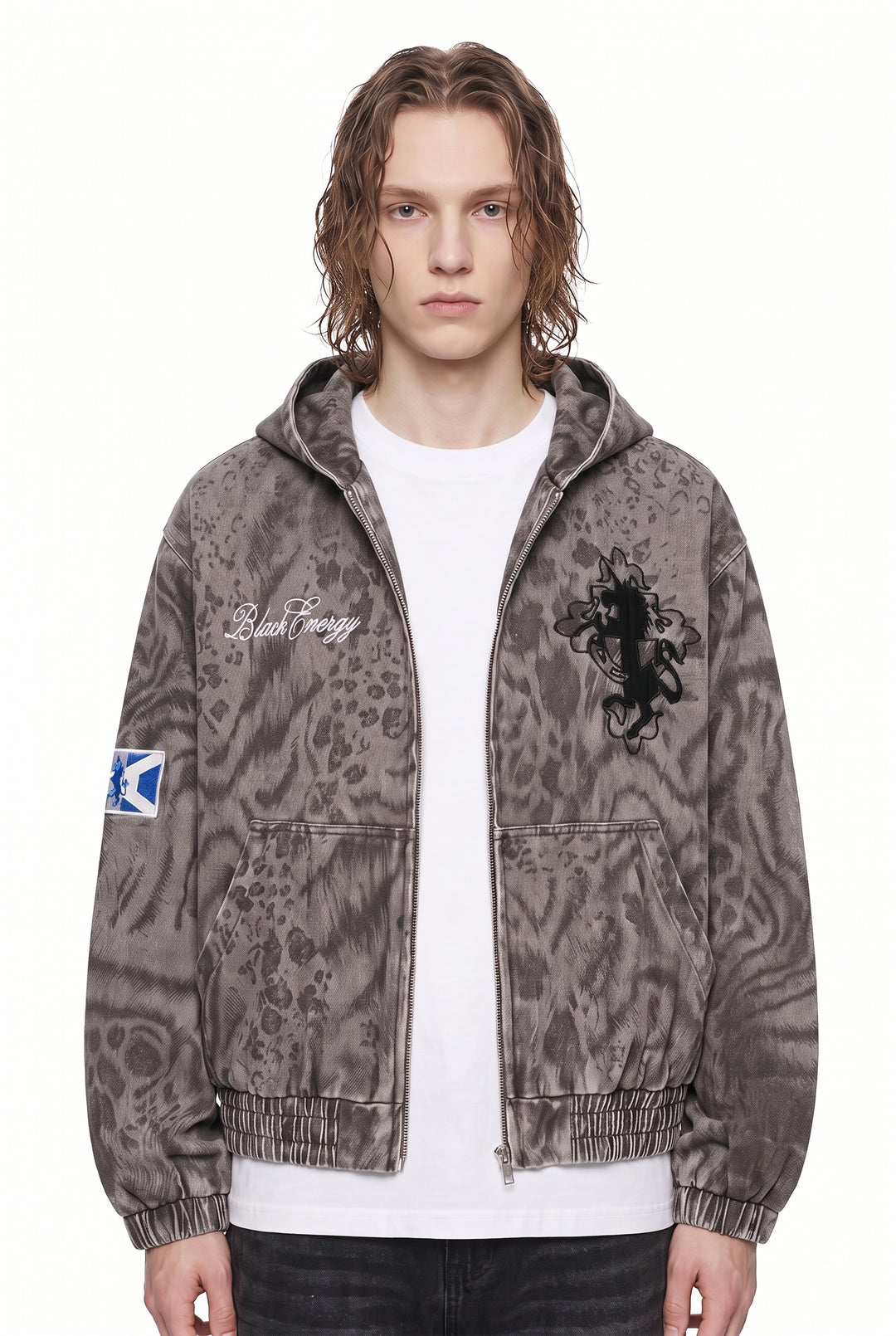 Washed Hooded Jacket na2814