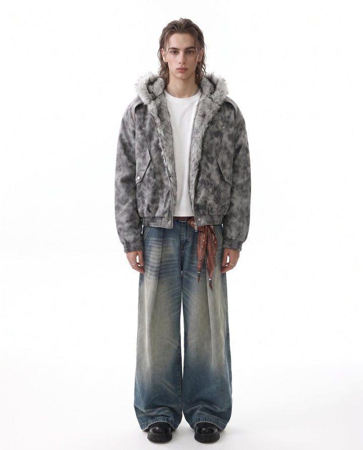 Fur Hooded Jacket na3067