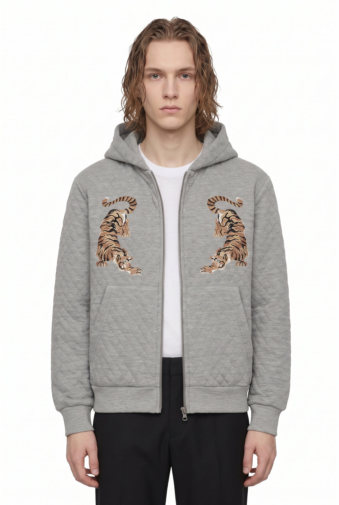 Embroidered Zip Hoodie na2820