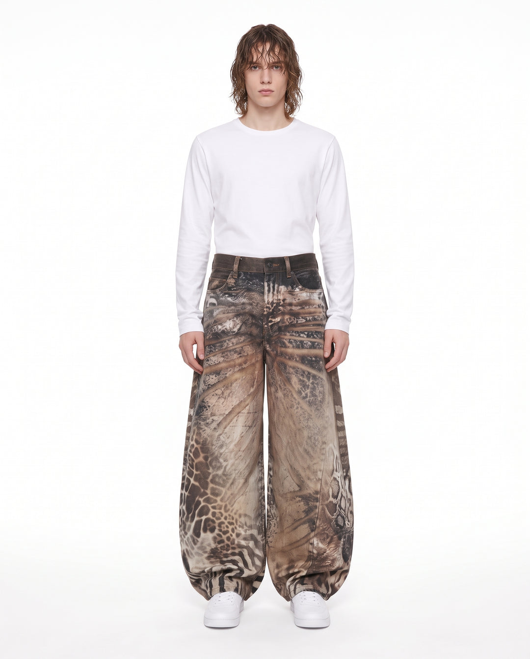 Printed Wide Pants na3192