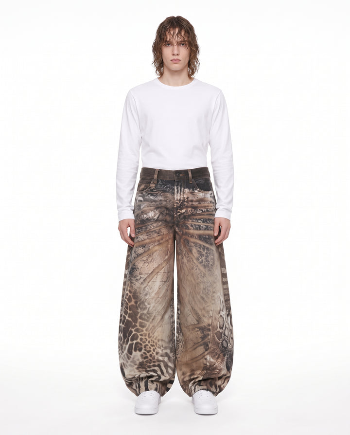 Printed Wide Pants na3192