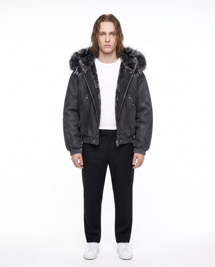 Hooded Bomber Jacket na3061