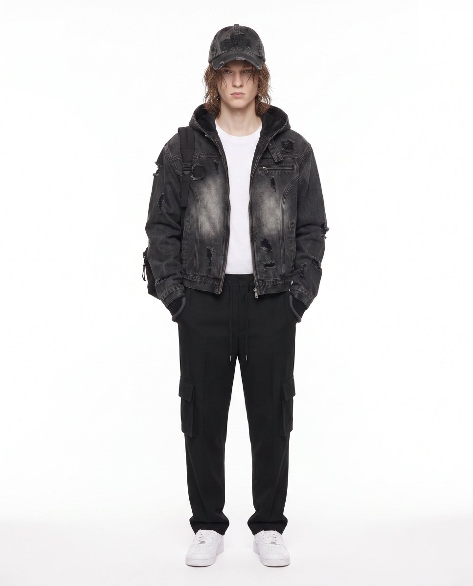 Hooded Denim Jacket na3035