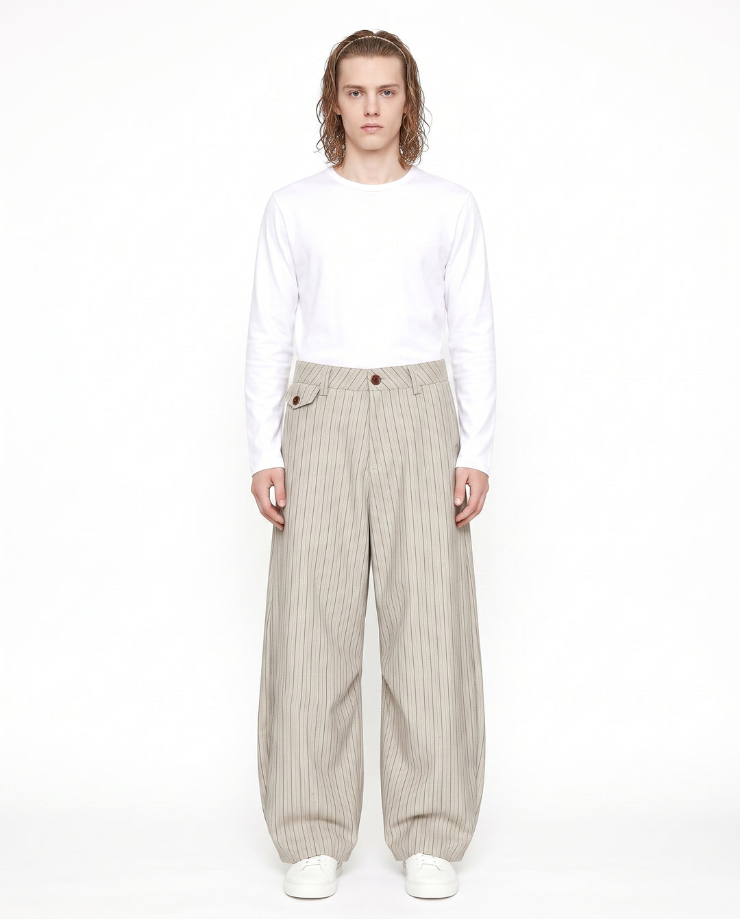 Striped Wide Pants na3004