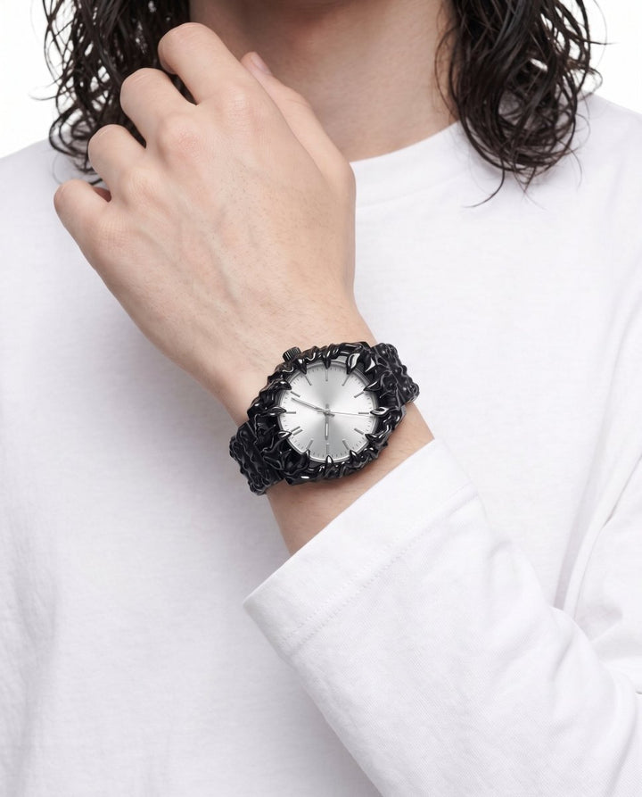 Gothic Metal Watch na3110 - worn_white