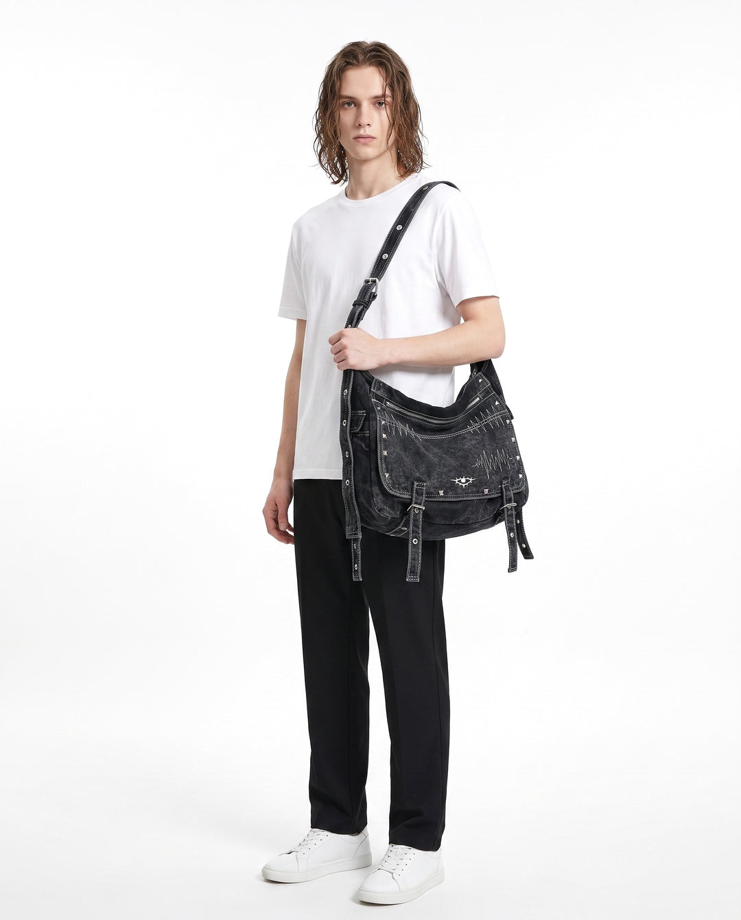 Studded Denim Bag na2927