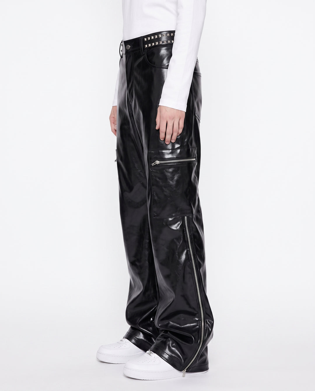 Leather Flare Pants na2941