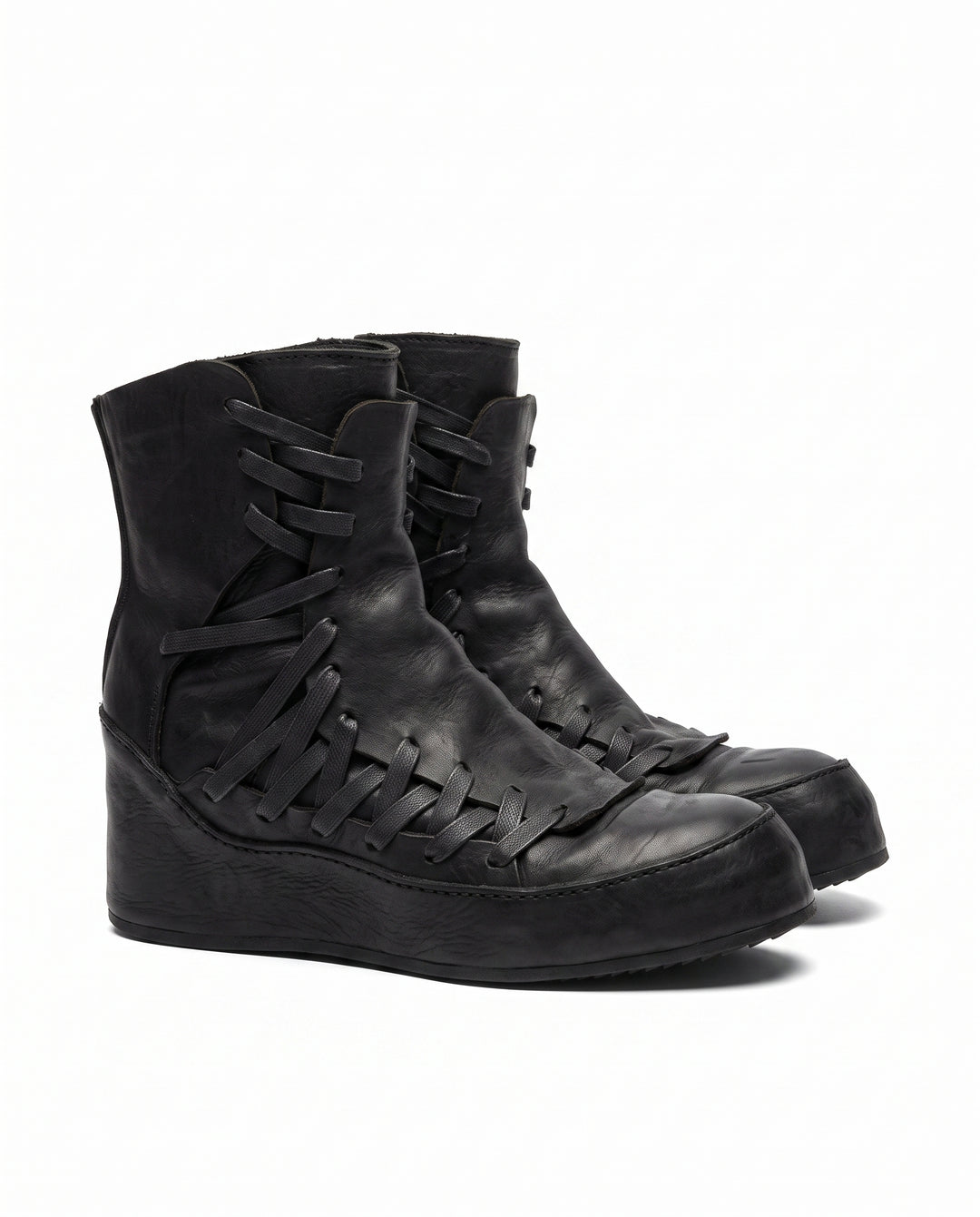 Leather Lace-up Boots na2964