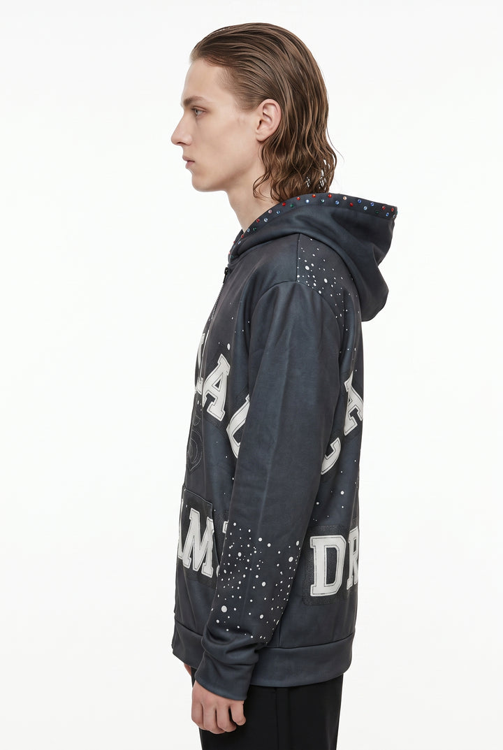Graphic Zip Hoodie na2748