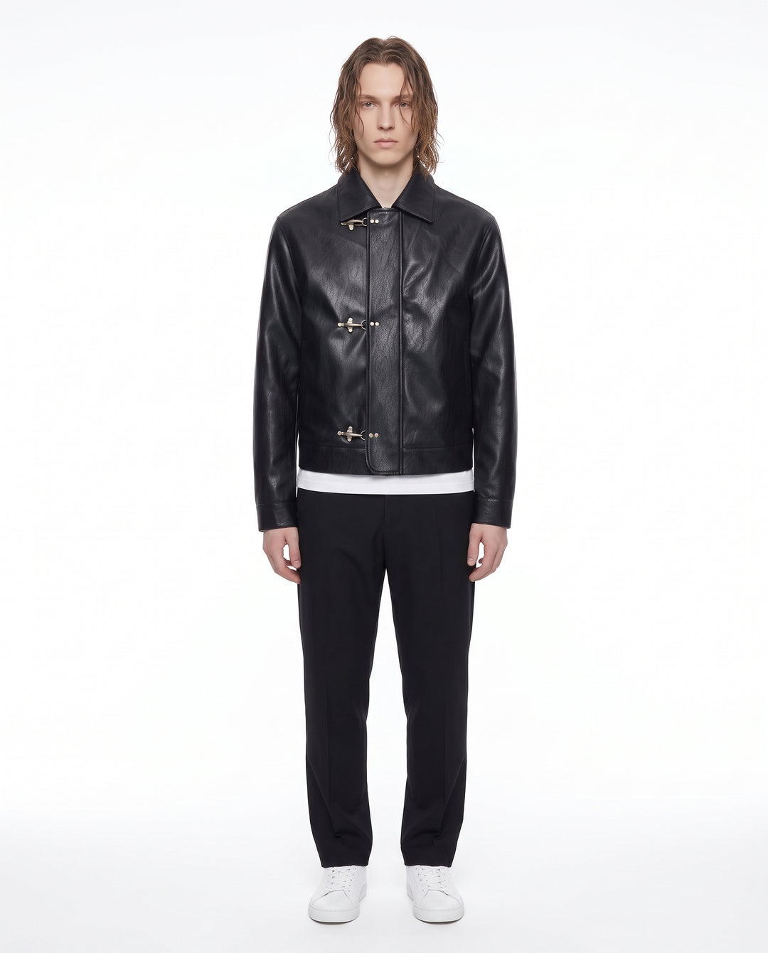 Buckle Leather Jacket na3194