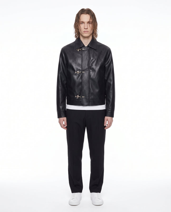 Buckle Leather Jacket na3194