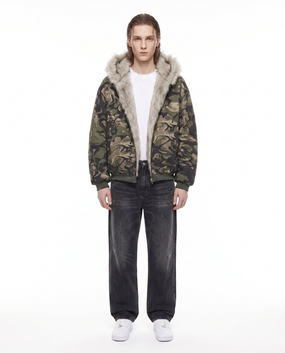 Camo Fur Jacket na3069