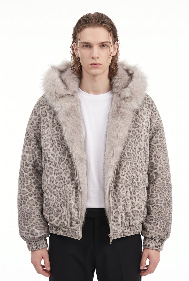Leopard Fur Jacket na2818