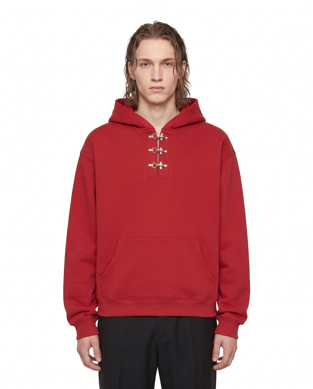 Buckle Neck Hoodie na3166