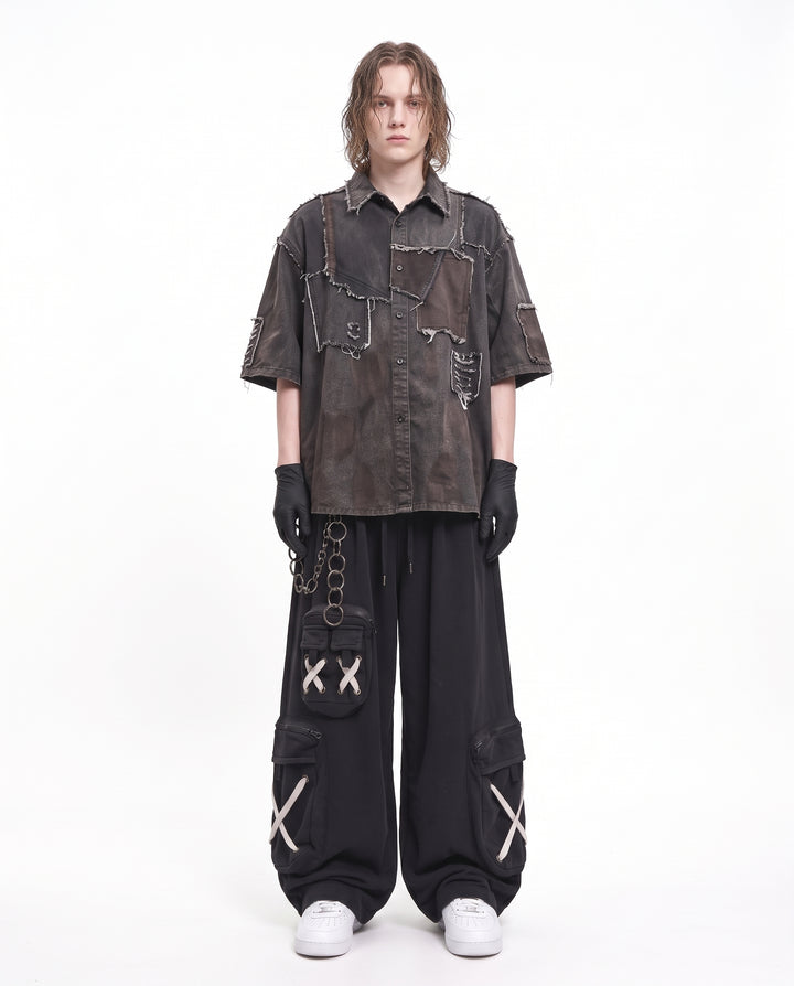 Wide Cargo Pants na3218
