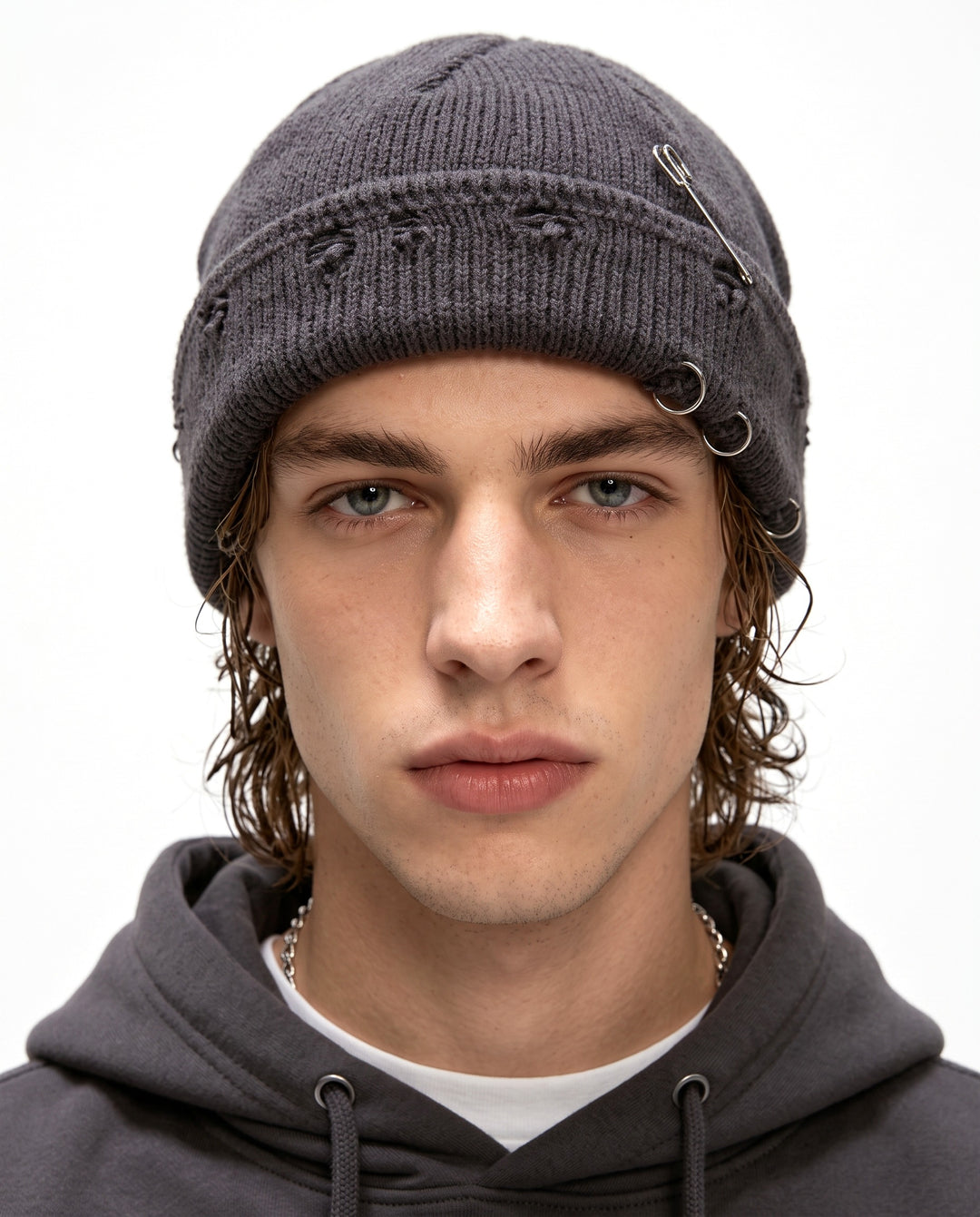 Distressed Knit Beanie na3153