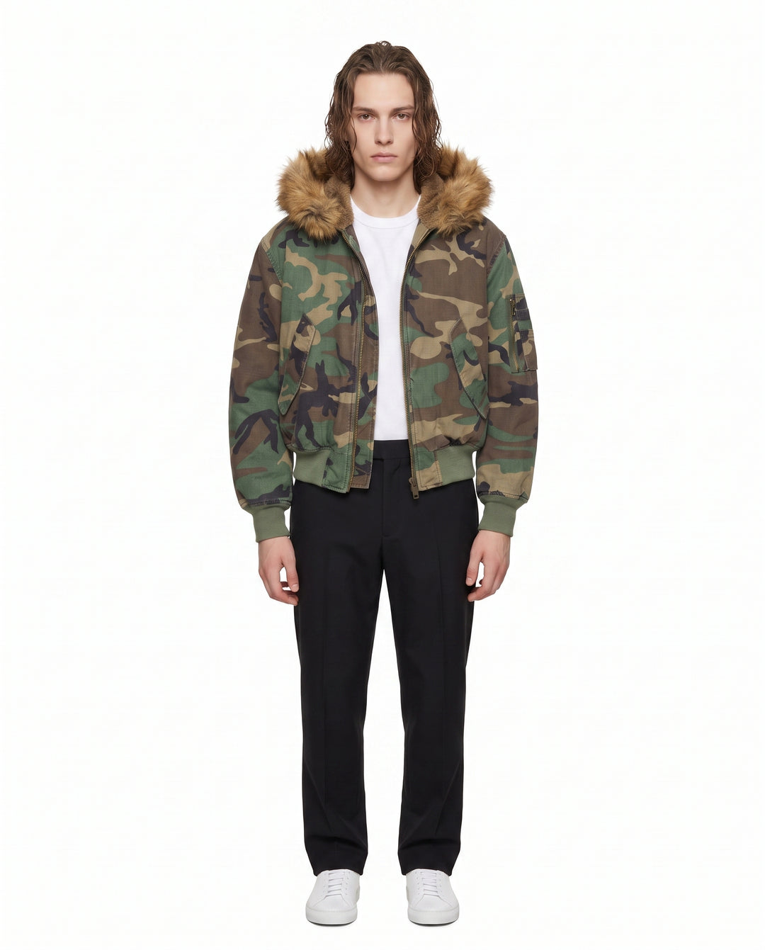 Camo Hooded Jacket na2895