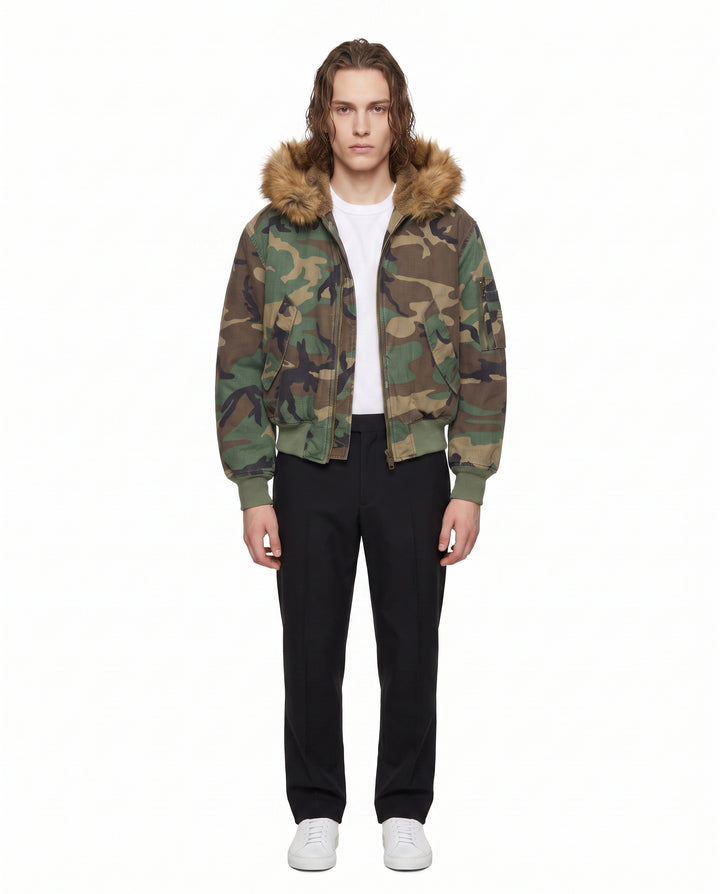 Camo Hooded Jacket na2895