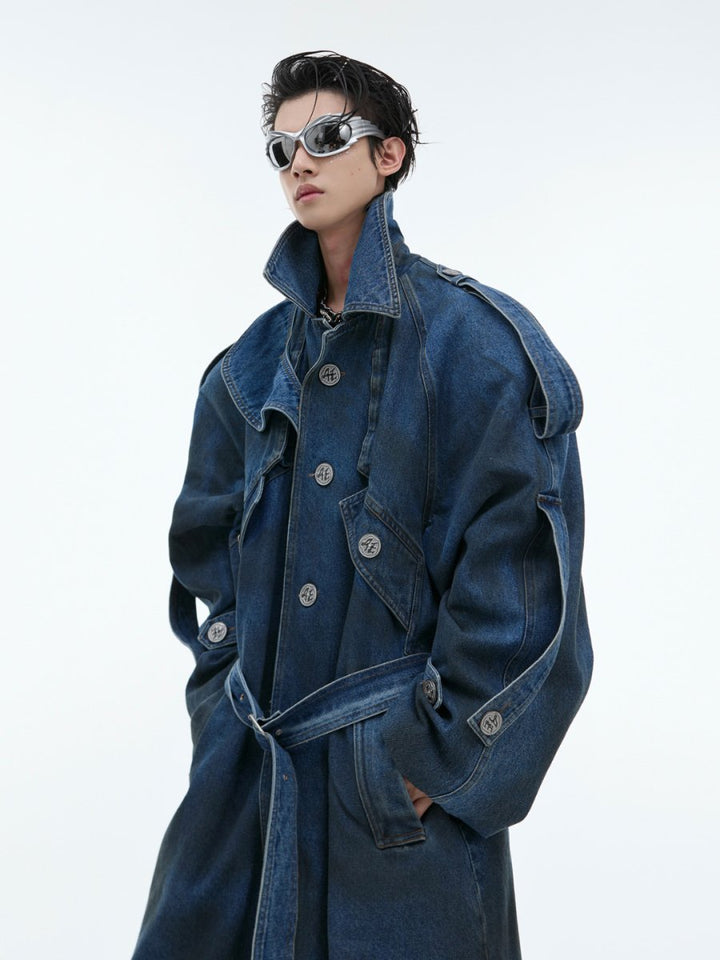 [Culture] vintage washed denim coat na1455