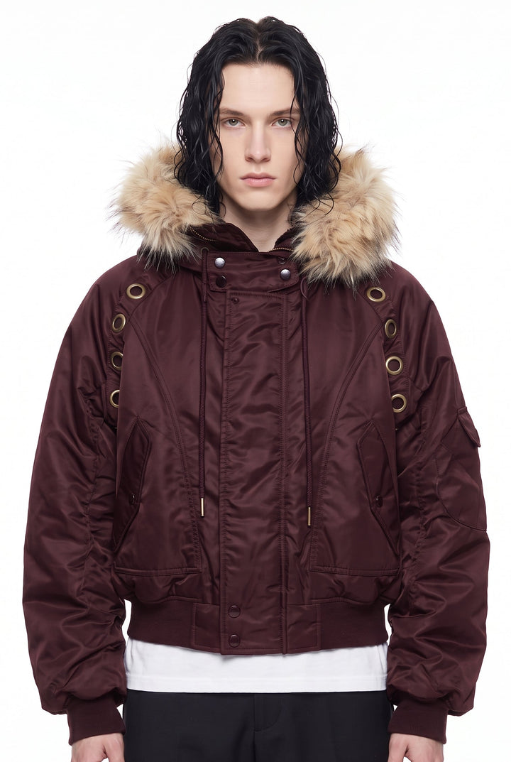 Fur Bomber Jacket na2835