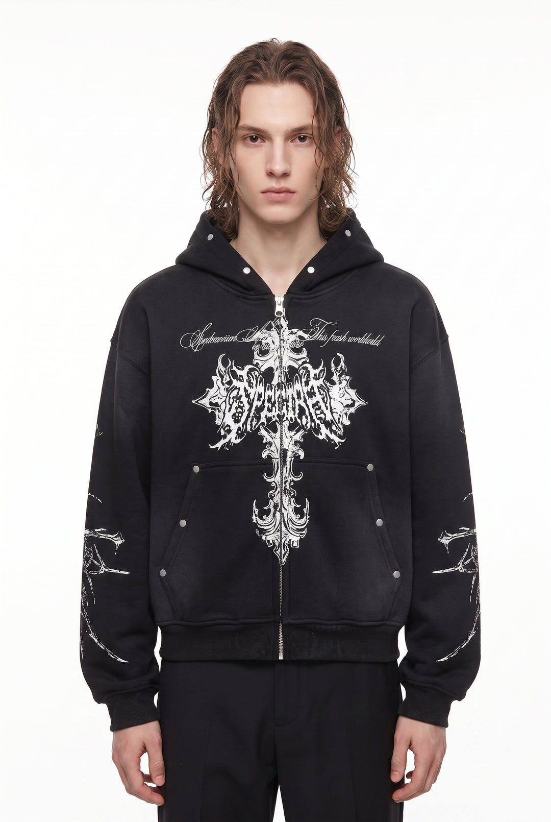 Graphic Zip Hoodie na2879