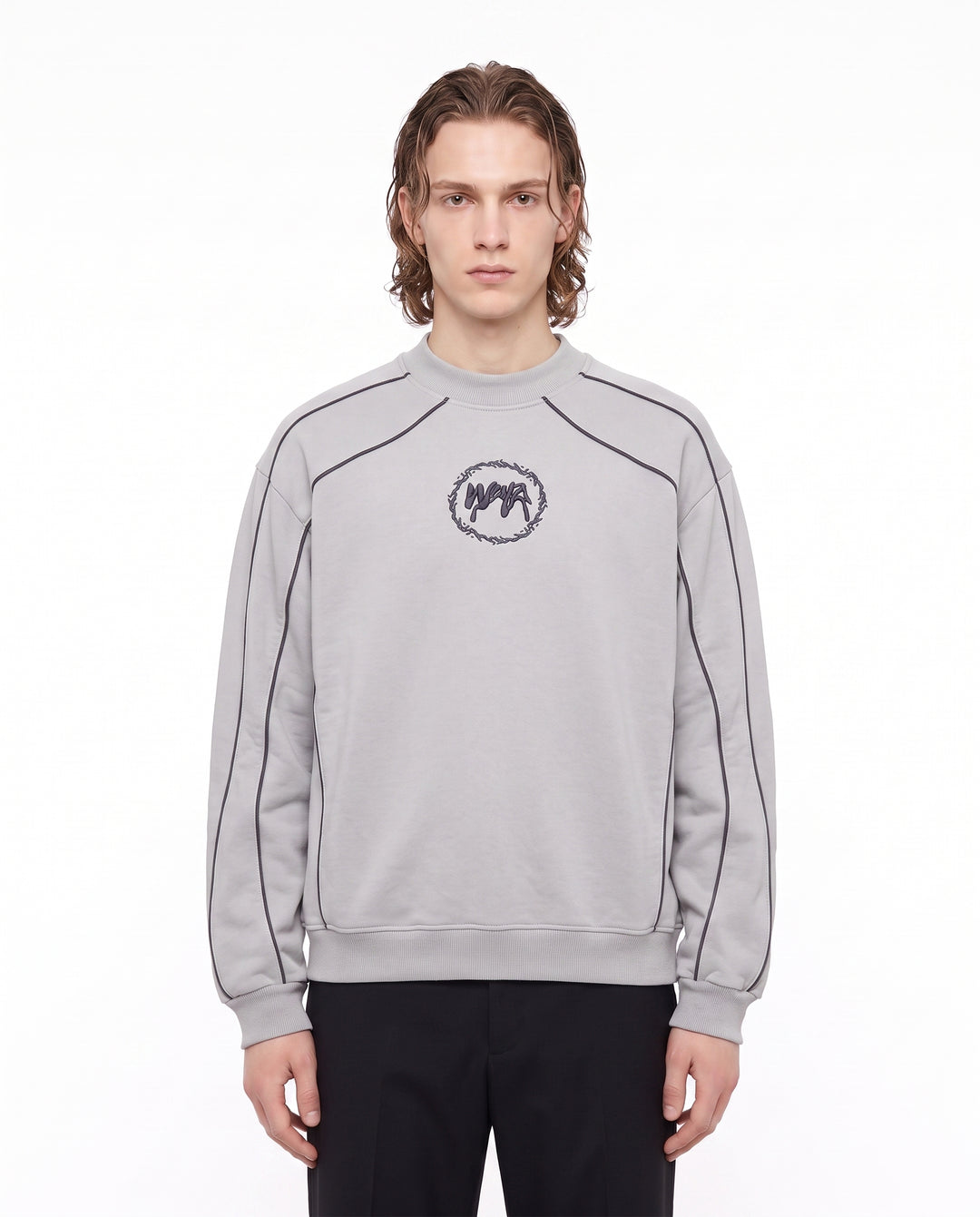 Piping Graphic Sweatshirt na2947