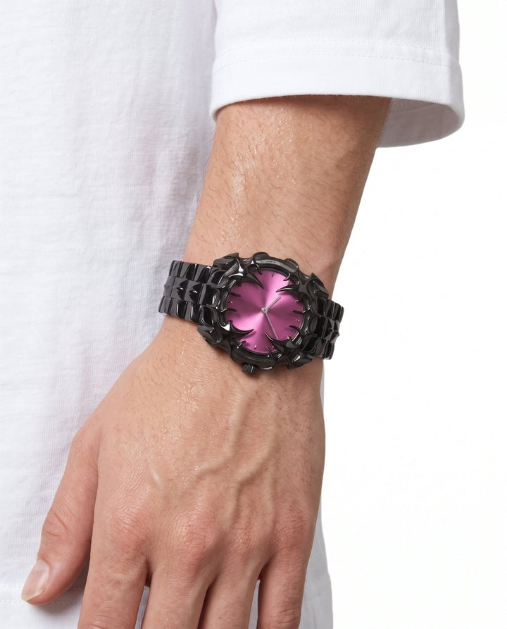 Gothic Metal Watch na3111 - worn w7
