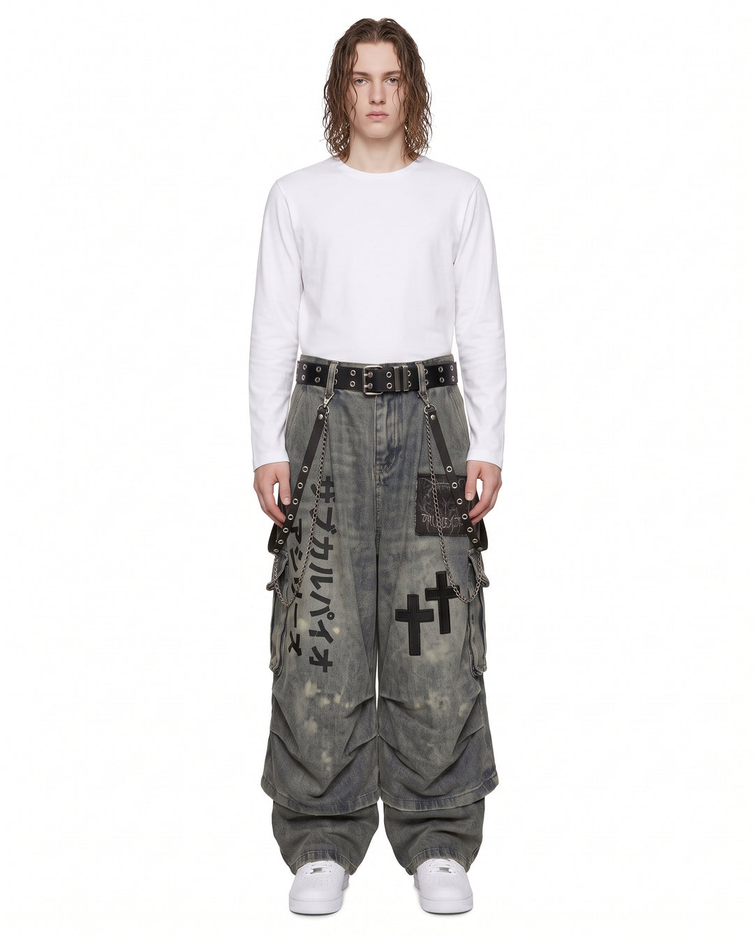 Jeans larghi gotici na3141