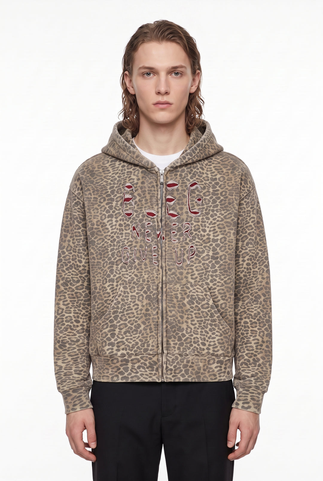 Leopard Zip Hoodie na2821