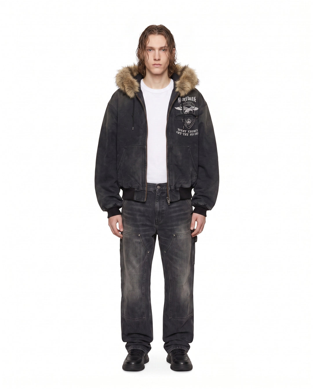 Fur Hooded Jacket na2956