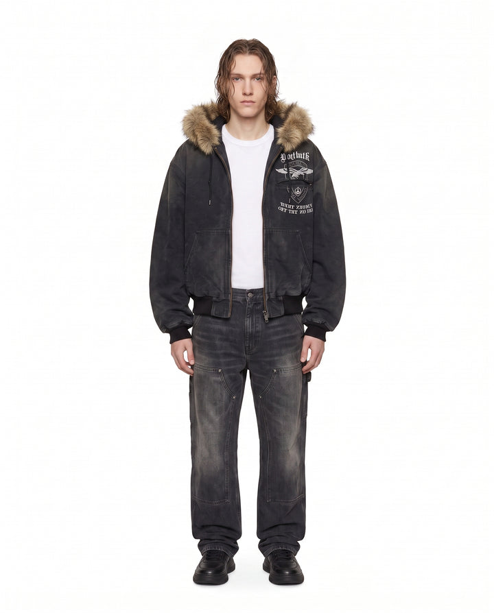 Fur Hooded Jacket na2956