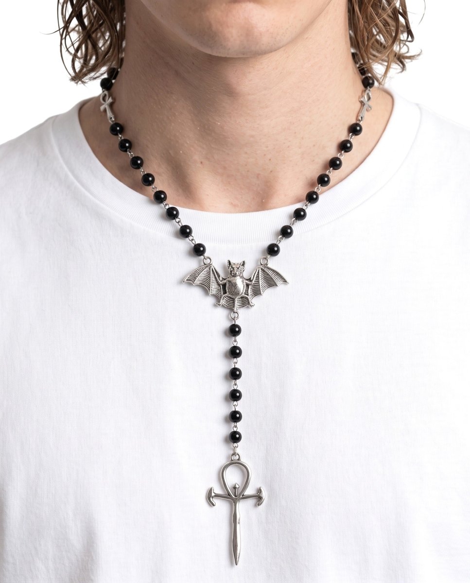 Bat Rosary Necklace na2934