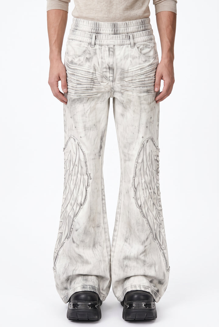 Flared Denim Pants na2791