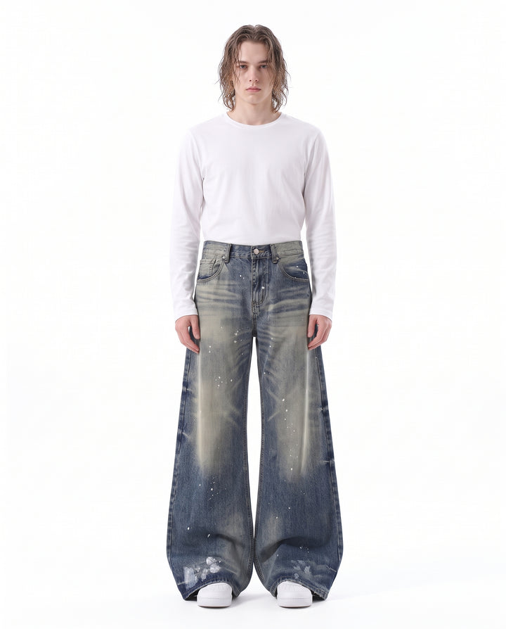 Washed Wide Jeans na3203