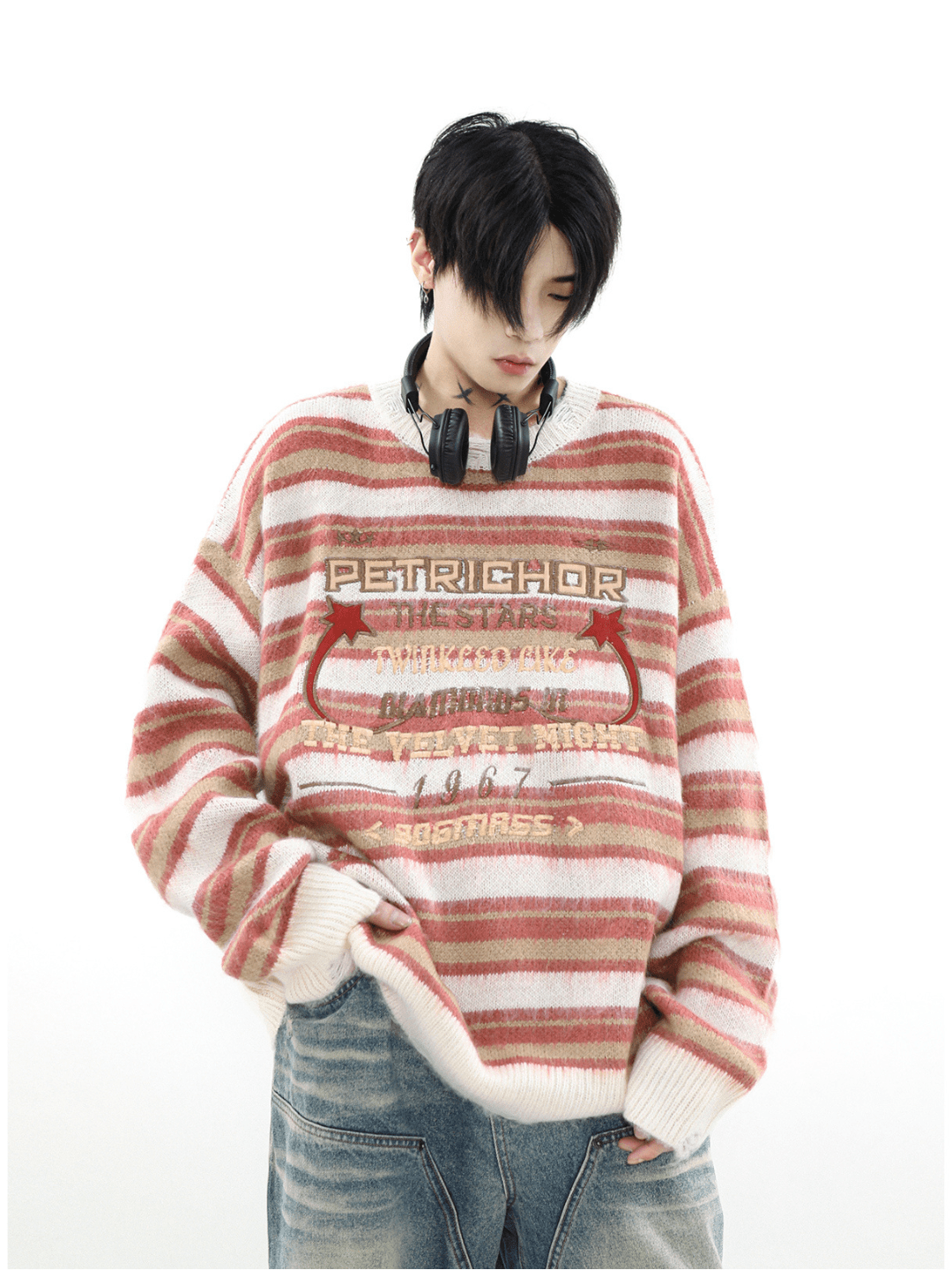 [MRNEARLY] 라운드 넥 pullover sweater na977 